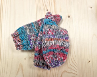 8-ply socks, size 24/25, hand-knitted