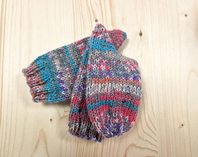 8-ply socks, size 24/25, hand-knitted