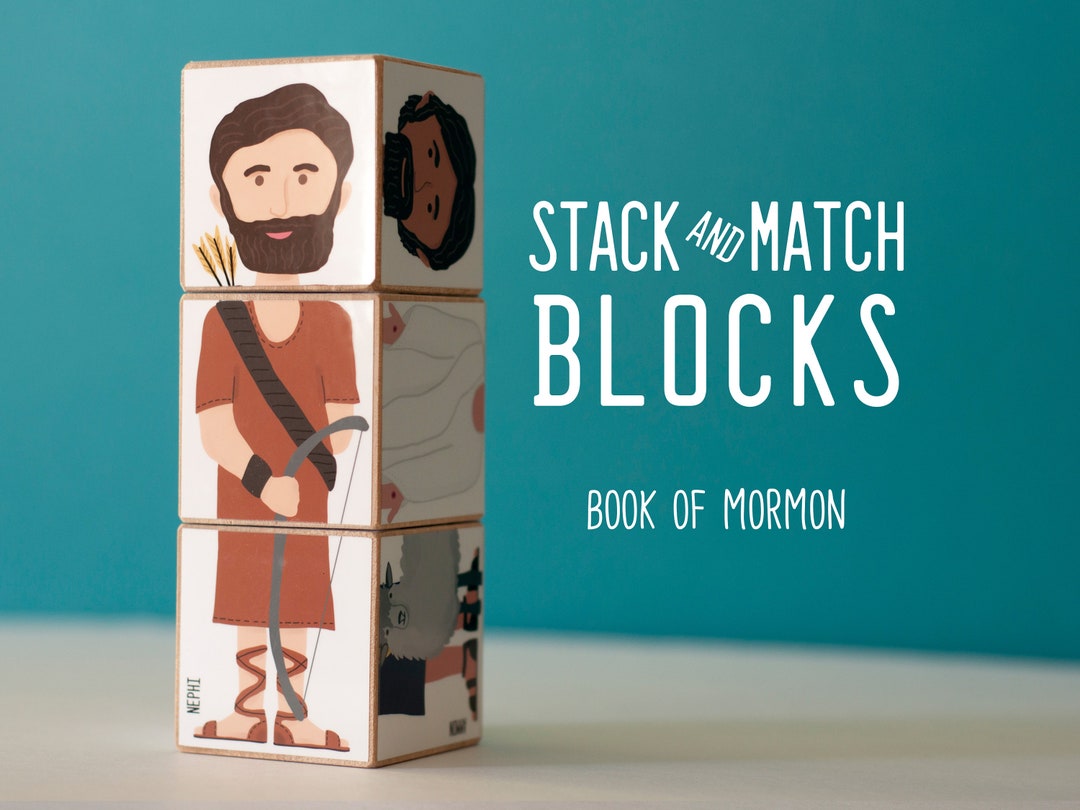 Book of Mormon Stack & Match Blocks - Etsy