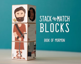 Book of Mormon Stack & Match Blocks