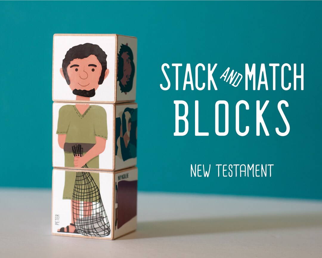 New Testament Stack & Match Blocks Etsy