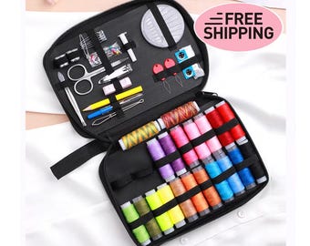 Sewing Starter Kit - DIY Craft Supplies for Beginners, Kids, and Emergency Repairs | Perfect Gift for Sewing Embroidery Quilting