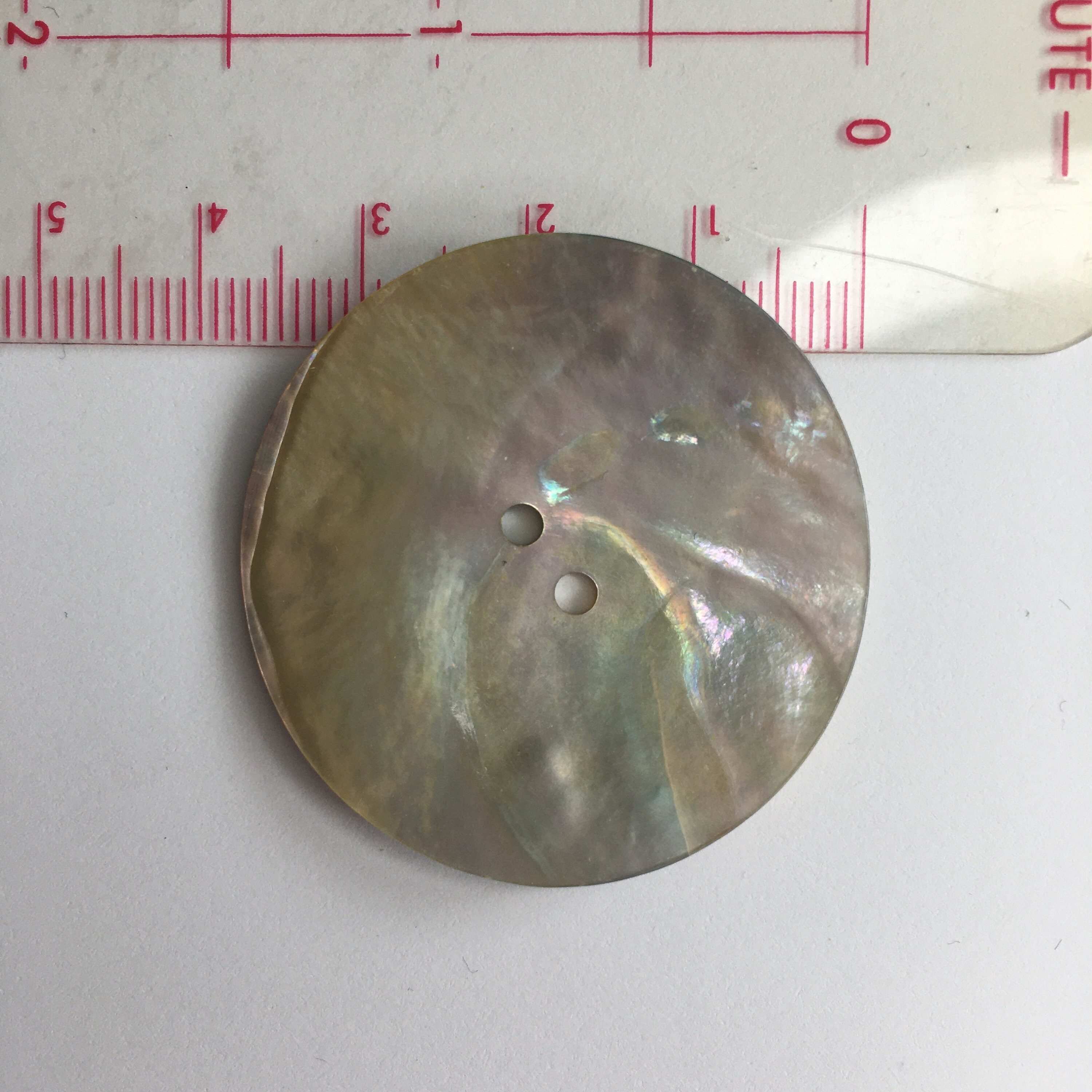 36MM - 4 Super Big Real Agoya Buttons for Sewing and Knitting - 2hole ...
