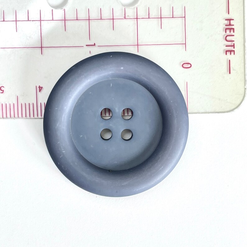 39MM 3 Vintage Dusty Blue Buttons for Knitting Sewing 4hole Buttons ...