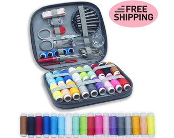 Compact Sewing Kit: 86-Piece Mini Travel Sewing and Repair Set