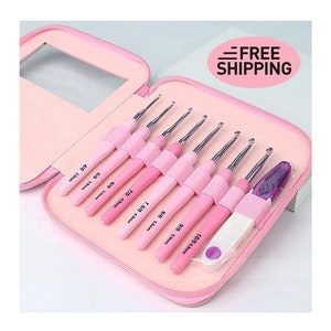 9-Piece Crochet Hooks, Ergonomic Hooks for DIY Knitting & Crochet 2.5-6mm, Ideal Gift for Crochet Enthusiasts
