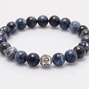 Sodalite Bracelet Gift For Women or Men, 8mm Gemstone Bracelet, %100 original and real natural stone