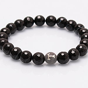 Agate Bracelet Gift For Women or Men, 8mm Gemstone Bracelet, %100 original and real natural stone