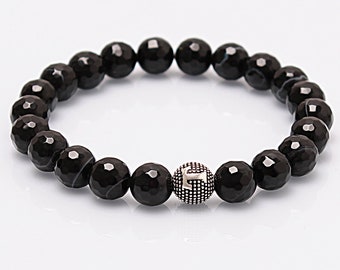 Agate Bracelet Gift For Women or Men, 8mm Gemstone Bracelet, %100 original and real natural stone