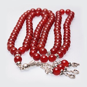 ECHT Achat, Islamisches Gebet 99 Perlen, Tasbih, Tesbih, Misbaha, Tasbeeh, Sibha, Rosenkranz, Tasbih 99, Tasbih Personalisierte 8 mm, Rosenkranz