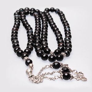 REAL Agate , Islamic Prayer 99 Beads, Tasbih, Tesbih, Misbaha, Tasbeeh, Sibha, Rosary, Tasbih 99, Tasbih Personalized 8mm, Rosary