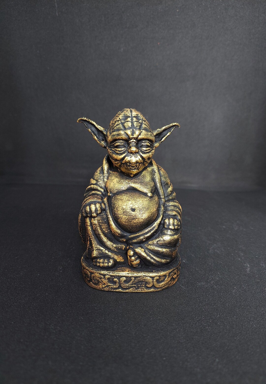 Star Wars Yoda Buddha Statue Etsy