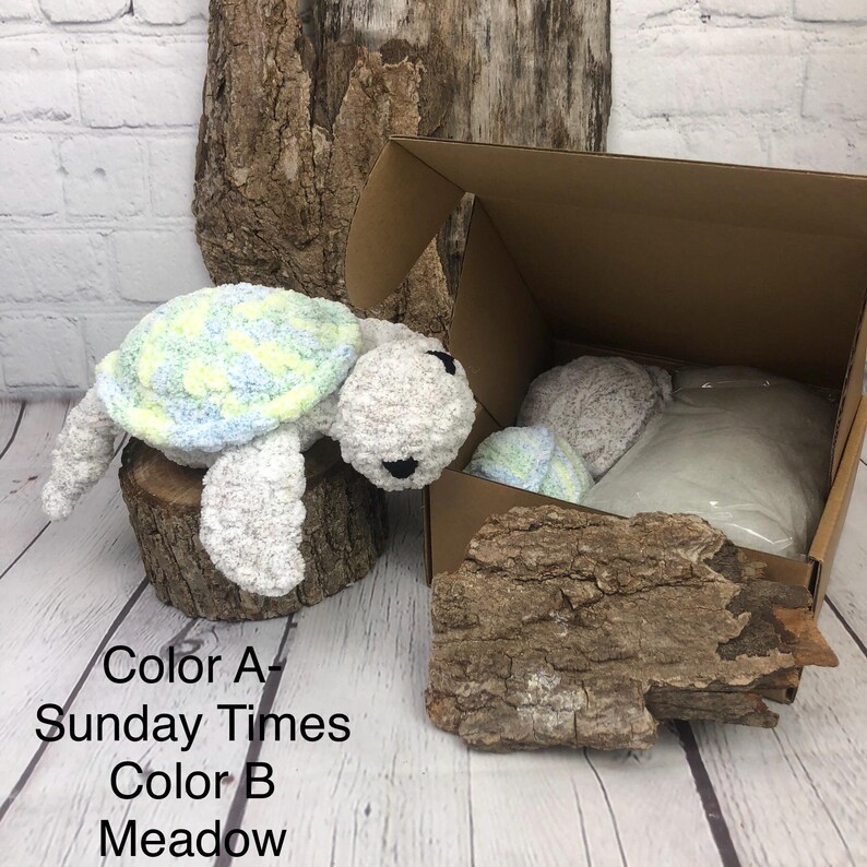Beginner Friendly Turtle Crochet Kit includes PDF Pattern with supplies and full video support - makes a great gift for the crafter/DIY. image 5