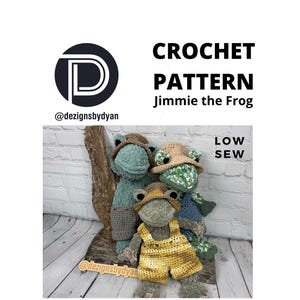 Jimmie the Frog Häkelanleitung: Low Sew, Super Ruby Yarn (PDF Anleitung und Video Support)