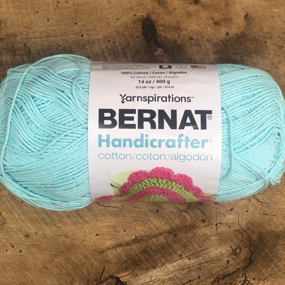 Bernat Handicrafter Cotton Yarn - Solids-Robin's Egg, 1 count