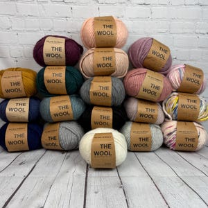 The Wool is from We Are Knitters and is super bulky Peruvian Highland Wool easy for knitting or crocheting with a higher end fiber.