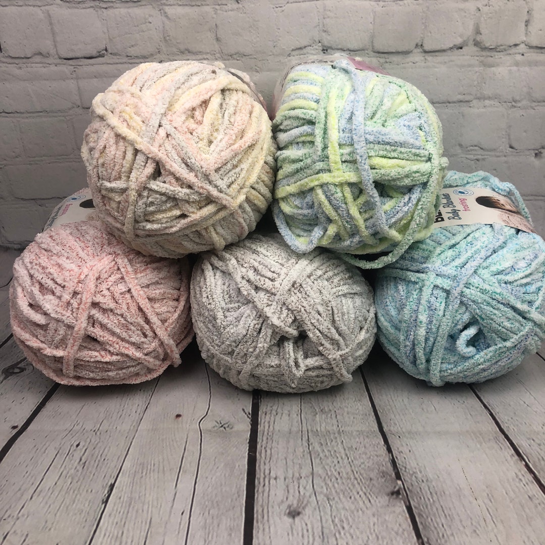 Bernat Baby Blanket Frosting Yarn That is a Soft, Plush Polyester