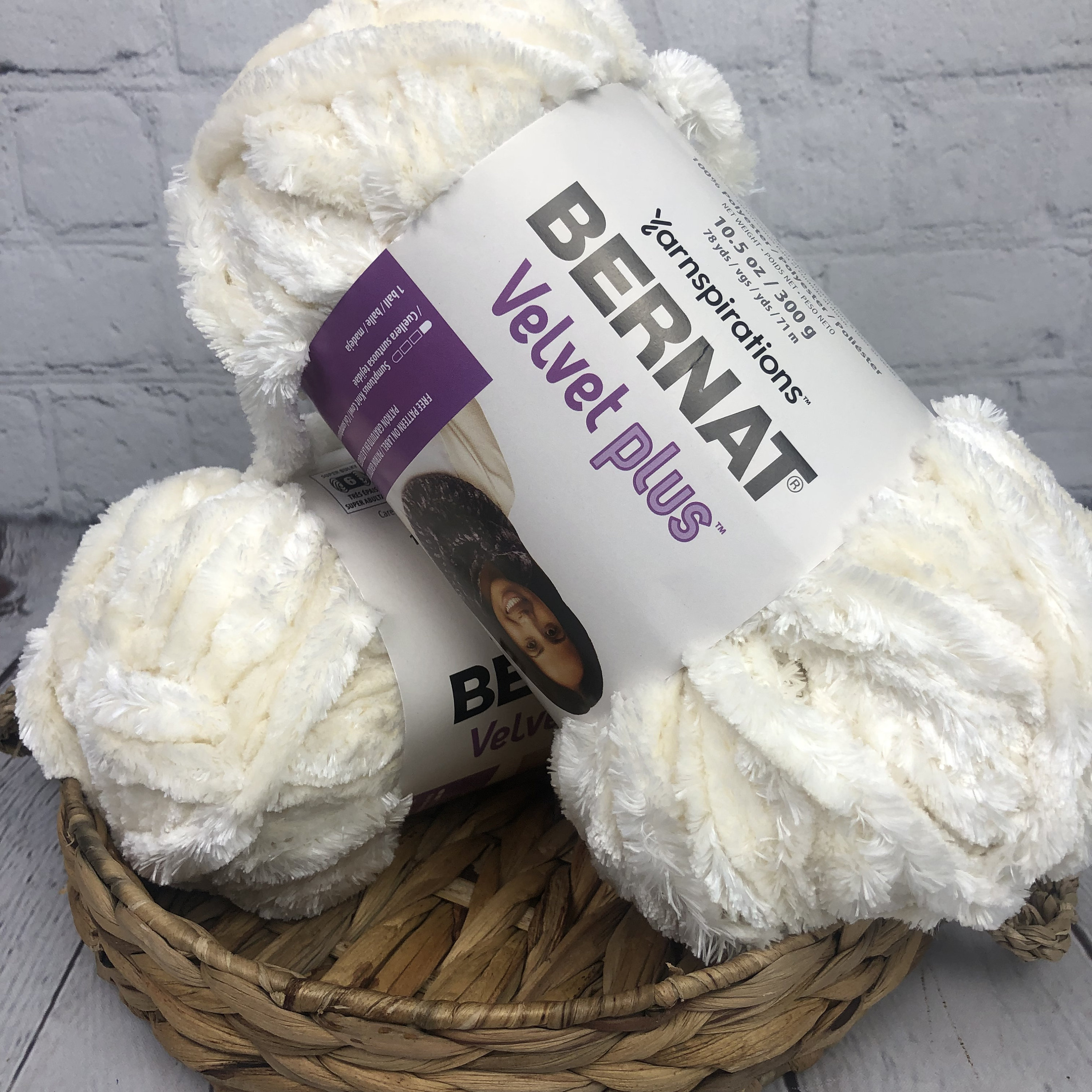 Bernat velvet plus yarn blanket sale