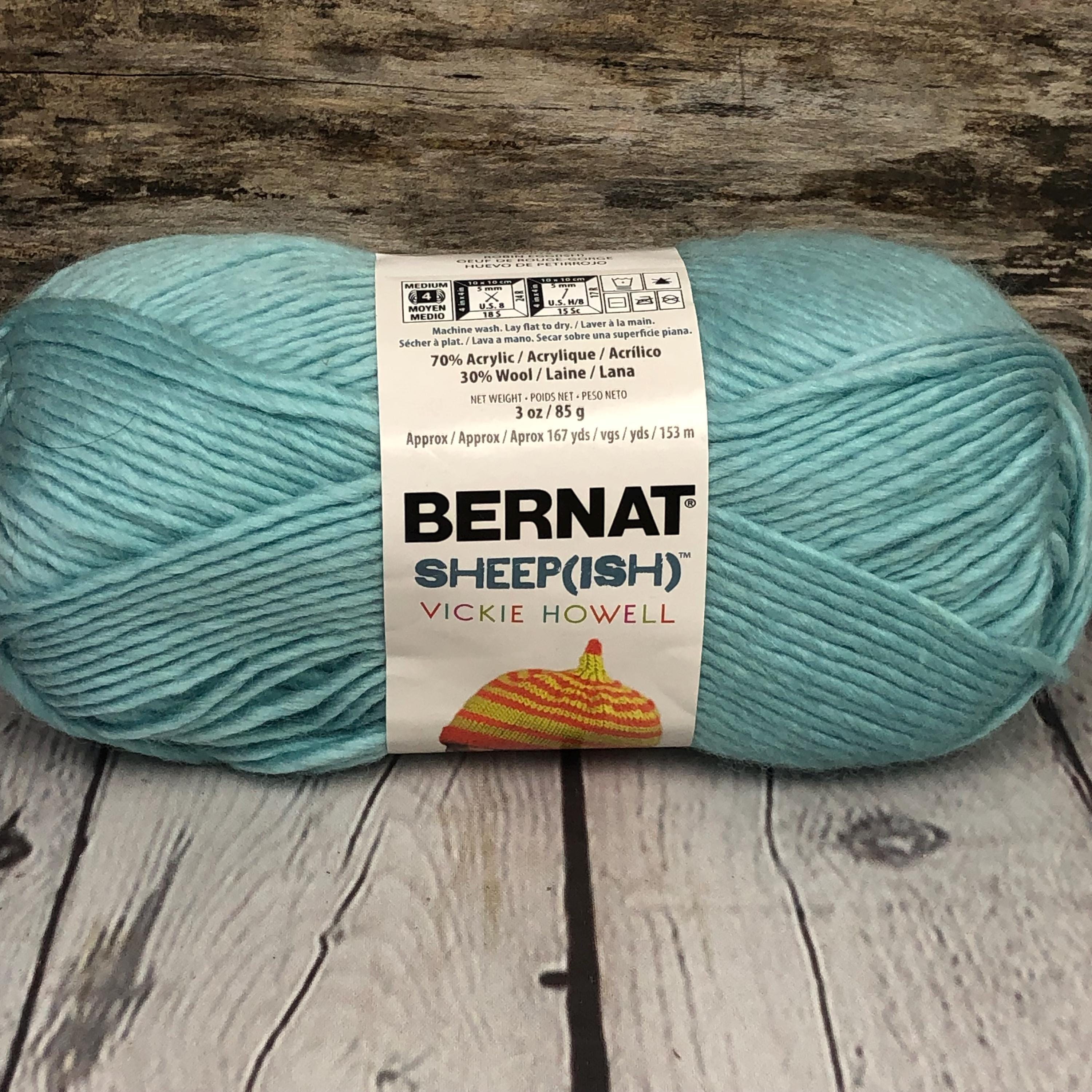 Bernat Sheepish is a Worsted Washable Wool Blend Yarn Great for Apparel and Accessories Designed With Vickie Howell in Bright Colours. Etsy