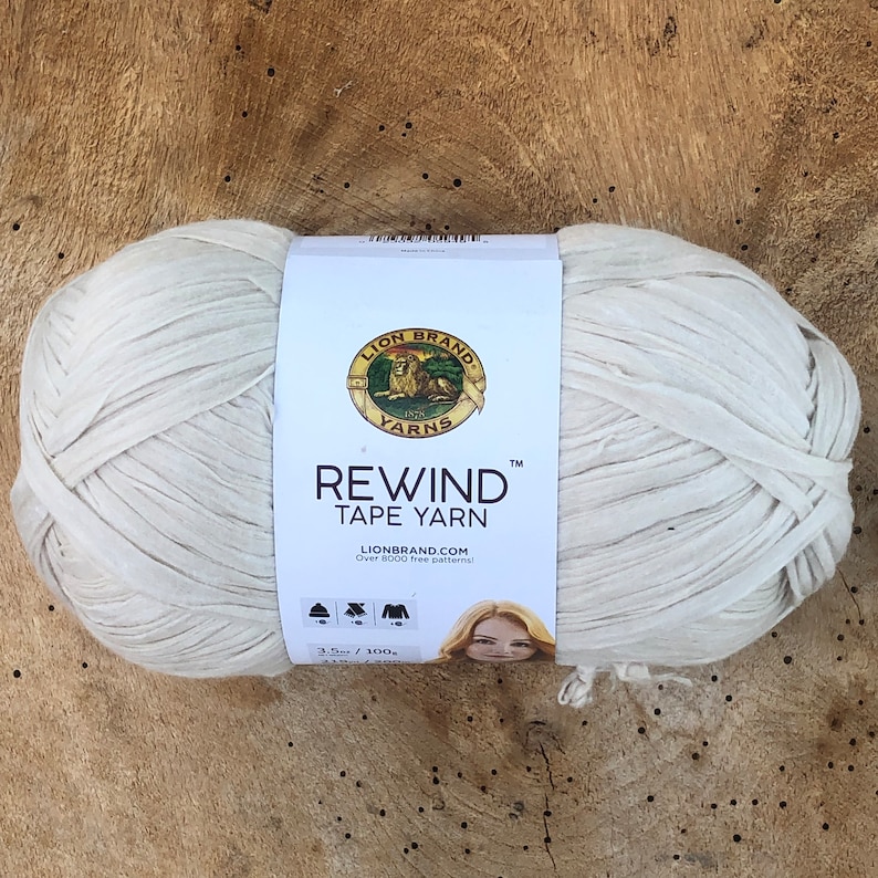 Lion Brand Rewind Tape Yarn, Tape Yarn, Basket Yarn, Yarn for Home