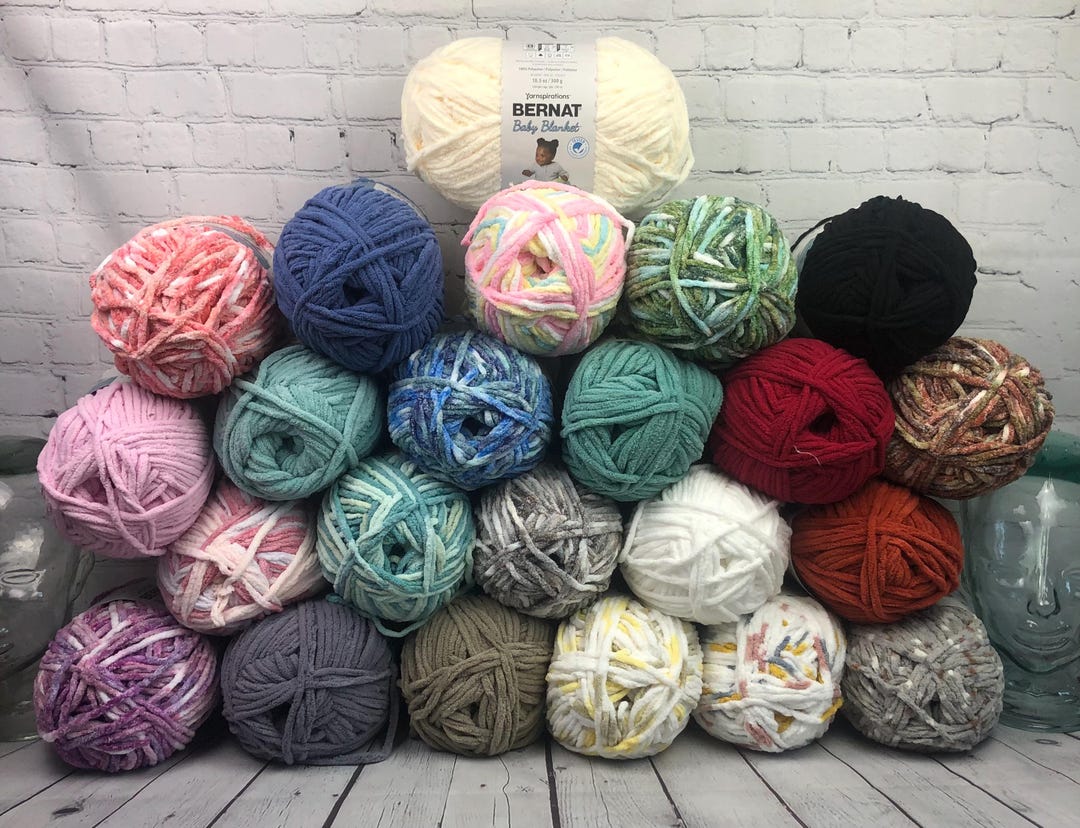 Bernat Baby Blanket Yarn is a Soft, Baby Safe, Washable, Polyester