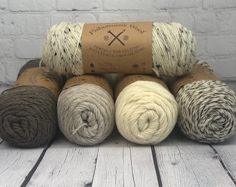 Lion Brand Fishermen's Wool is a natural, long lasting, felting yarn great for apparel as it is water resistant wool yet soft and warm.