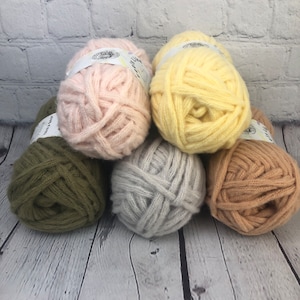 Lion Brand Yarn Feels Like Butta Soft Yarn for Crocheting and Knitting,  Velvety, 1-Pack, Lemon