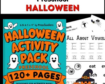 Halloween Worksheets Bundle: PreK-Kindergarten Printable Activity Pack Printable PDF
