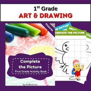Complete the Picture Activity Book: Drawing & Coloring (PDF Download)