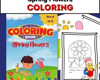 Color By Number: Spring Coloring Book for Kids Printable PDF