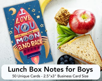 Notes de boîte à lunch pour garçons : Affirmations positives (téléchargement numérique)