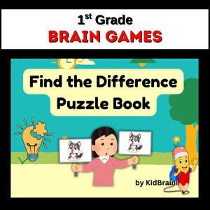 First Grade Find the Difference Activity Book: Brain Games (PDF Download)