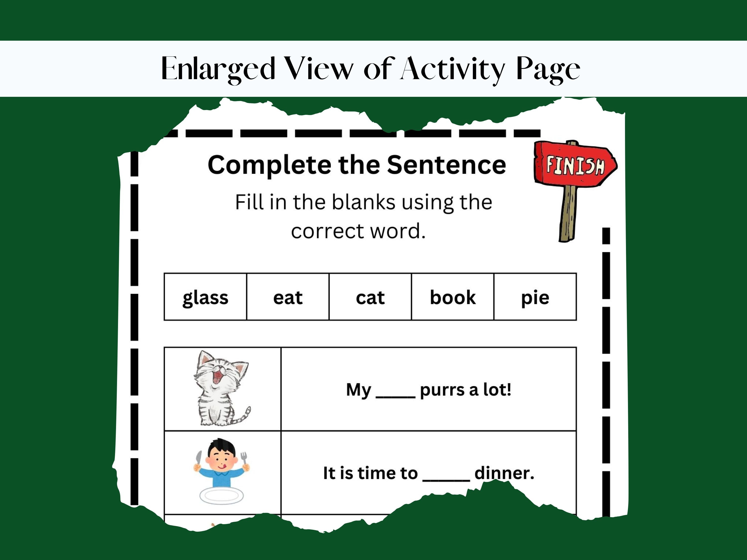First Grade Reading Comprehension Activity Book Worksheets Printable ...