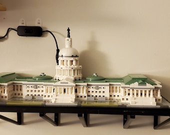 3D Printed Shelf for Lego United States Capitol Building (21030