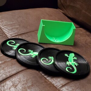 3D Printed Gecko Coasters with Stand