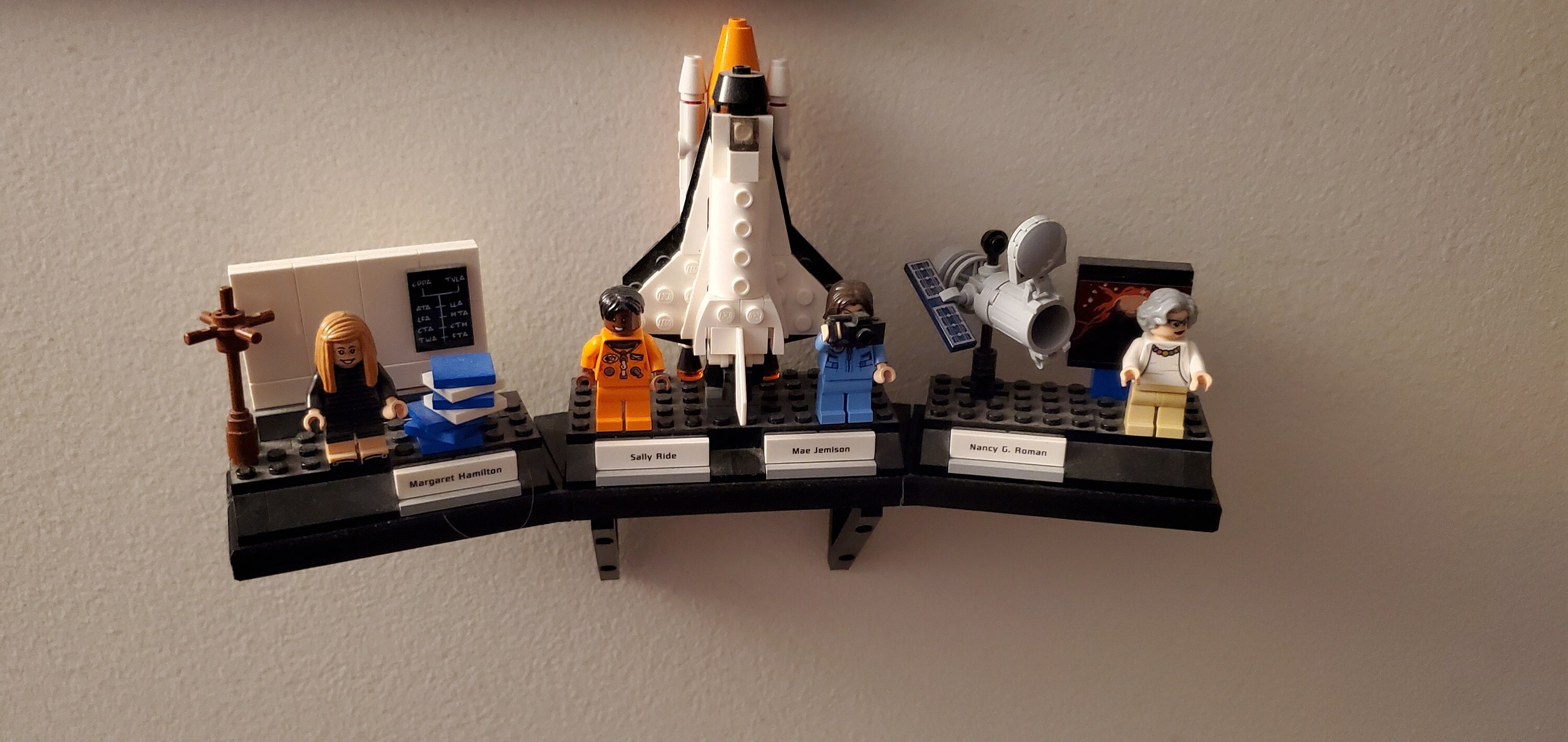 STL 3D Printed Lego Shelf for Women of NASA 21312 Etsy