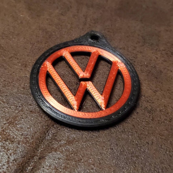 Spinning 3D Printed VW Keyring 