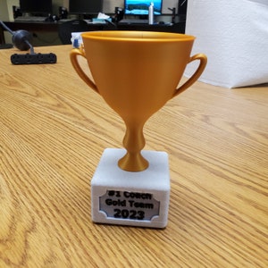 Individuell gestaltete 3D-gedruckte Trophäe