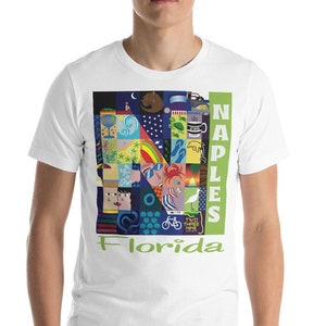 Unisex t-shirt Naples Florida Anime Travel Beach