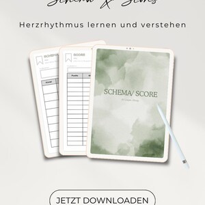 Learning Templates - Score, Scheme / PDF for Nursing, Emergency Services & Medical Students, Digital Download for Goodnotes,