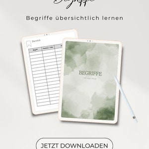 Learning templates - medical terms / PDF for nursing, rescue services & medical students, digital download for Goodnotes,