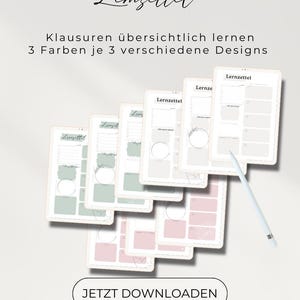 Templates for study notes beige, pink and green // Nursing, exam, study, training, high school diploma, exam