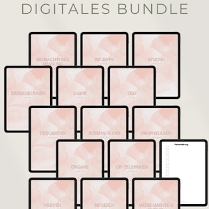 Learning Templates All-In Bundle! All templates for learning for nursing training, medical studies and emergency services, PDF, Goodnotes