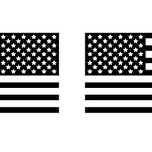 Pair of American Flag Decals