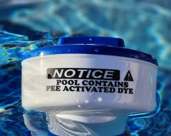 Pool Chlorine Floater Vinyl Decal