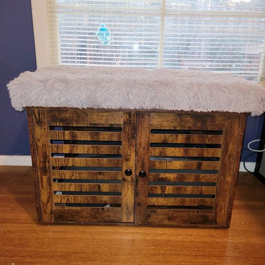 Modern Wood Cat Litter Robot Wooden Litter Box Etsy