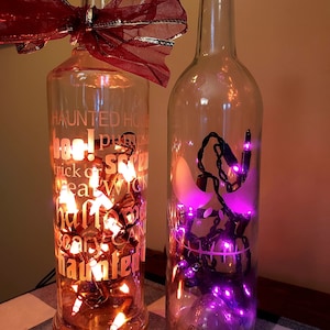 Halloween Light Bottles