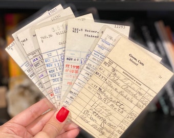 Library Check Out Card Surprise Bookmark Vintage-Mystery Grab