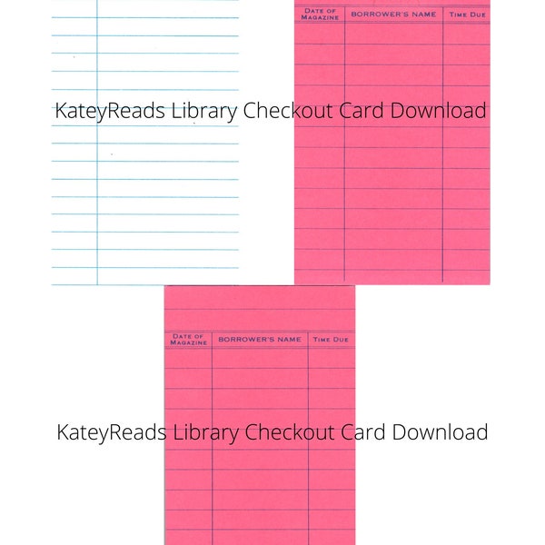 Library Check Out - Etsy