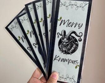 Merry Krampus Christmas Holiday Bookmark